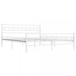 fehér fém ágykeret 200 x 200 cm