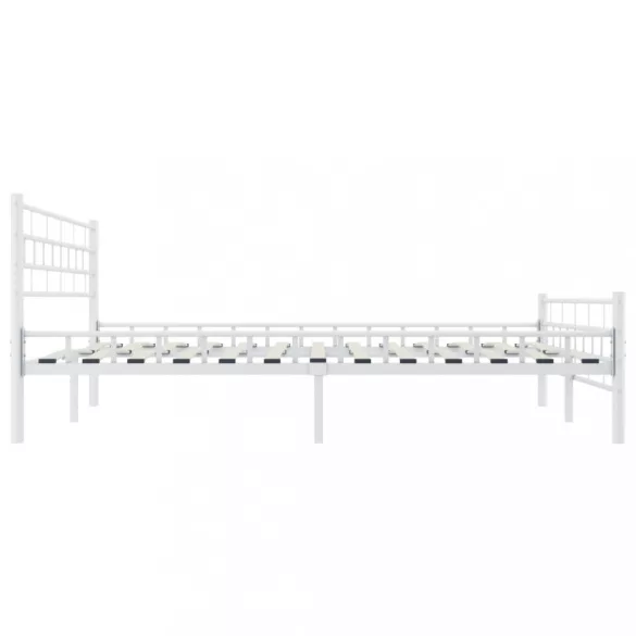 fehér fém ágykeret 200 x 200 cm