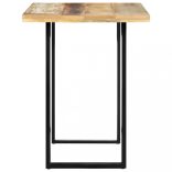 tömör újrahasznosított fa étkezőasztal 120 x 60 x 76 cm