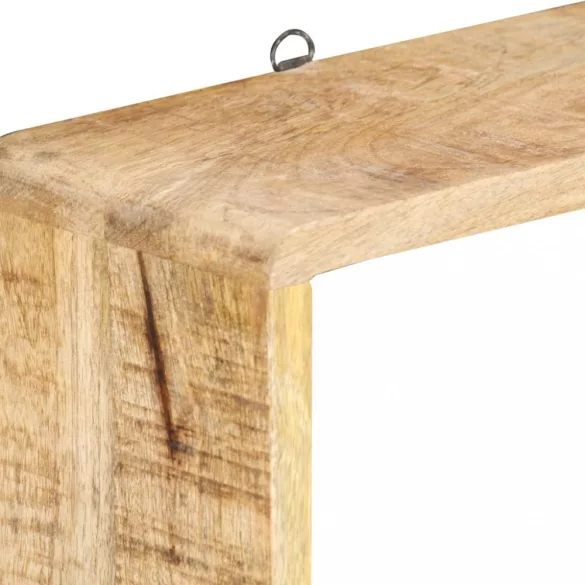 3-részes tömör mangófa fali kockapolcszett