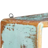 3-részes tömör újrahasznosított fa fali kockapolcszett