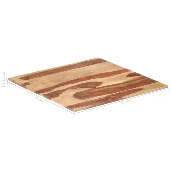 tömör akácfa asztallap 15-16 mm 70 x 70 cm