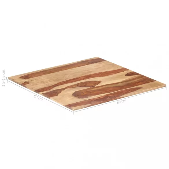 tömör akácfa asztallap 15-16 mm 80 x 80 cm