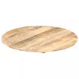 kerek tömör mangófa asztallap 15-16 mm 60 cm