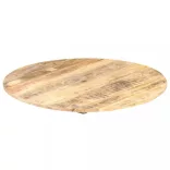 kerek tömör mangófa asztallap 15-16 mm 70 cm