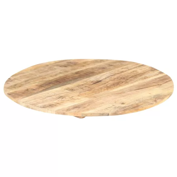 kerek tömör mangófa asztallap 15-16 mm 80 cm