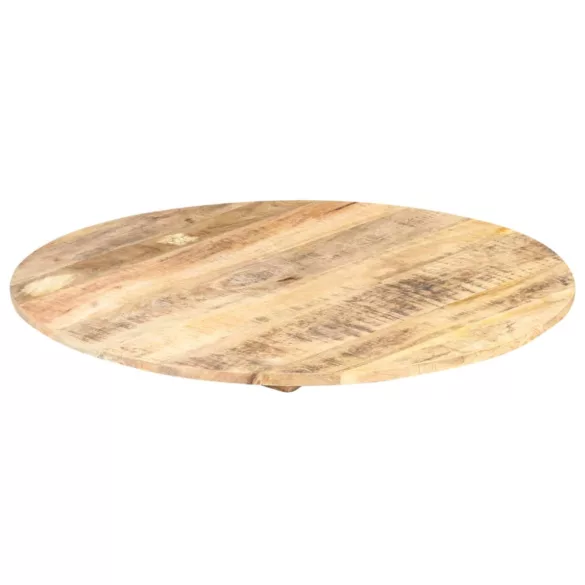 kerek tömör mangófa asztallap 15-16 mm 80 cm