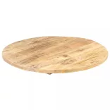 kerek tömör mangófa asztallap 25-27 mm 70 cm