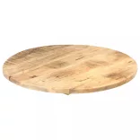 kerek tömör mangófa asztallap 25-27 mm 70 cm