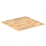 tömör mangófa asztallap 15-16 mm 70 x 70 cm