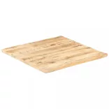 tömör mangófa asztallap 25-27 mm 60 x 60 cm