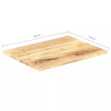 tömör mangófa asztallap 25-27 mm 90 x 60 cm