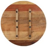 kerek tömör újrahasznosított fa asztallap 60 cm 15-16 mm