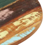 kerek tömör újrahasznosított fa asztallap 40 cm 25-27 mm