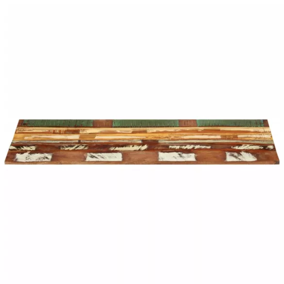 négyszögű tömör újrahasznosított fa asztallap 60x120cm 15-16mm