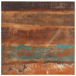   négyszögű tömör újrahasznosított fa asztallap 60x60 cm 25-27 mm