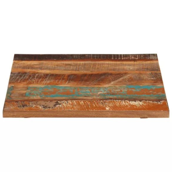 négyszögű tömör újrahasznosított fa asztallap 60x60 cm 25-27 mm