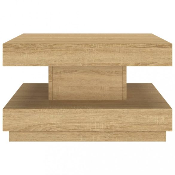 világosbarna MDF dohányzóasztal 60 x 60 x 35 cm