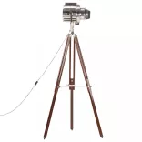 háromlábú tömör mangófa állólámpa 180 cm