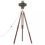 háromlábú tömör mangófa állólámpa 180 cm