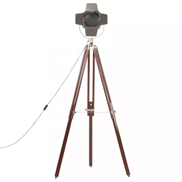 háromlábú tömör mangófa állólámpa 180 cm