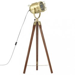 háromlábú tömör mangófa állólámpa 97 cm