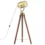 háromlábú tömör mangófa állólámpa 97 cm