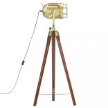 háromlábú tömör mangófa állólámpa 97 cm