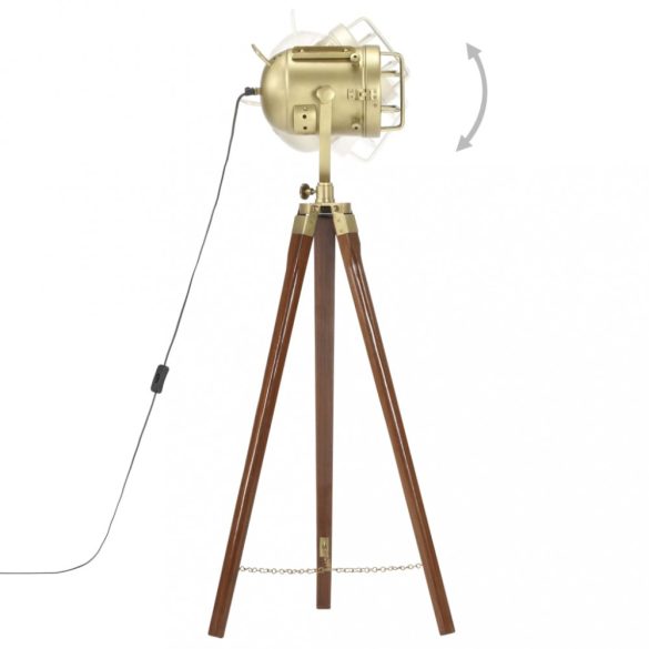 háromlábú tömör mangófa állólámpa 97 cm