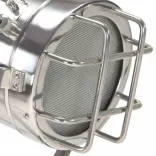 fekete háromlábú tömör mangófa állólámpa 97 cm