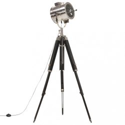 háromlábú tömör mangófa állólámpa 165 cm