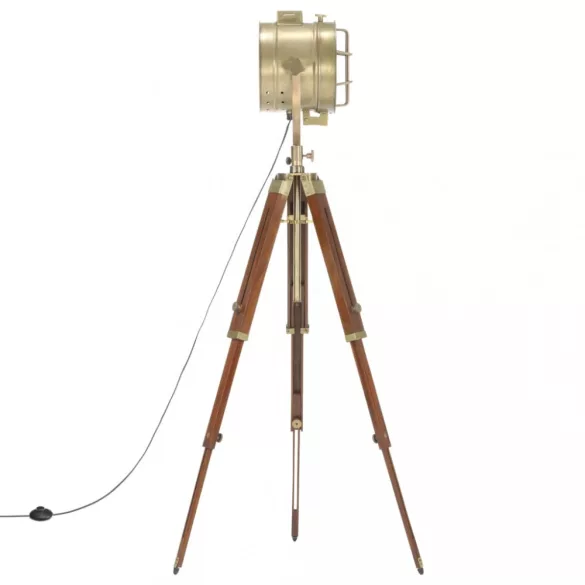 háromlábú tömör mangófa állólámpa 165 cm