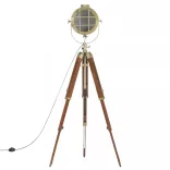 háromlábú tömör mangófa állólámpa 165 cm