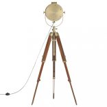 háromlábú tömör mangófa állólámpa 165 cm