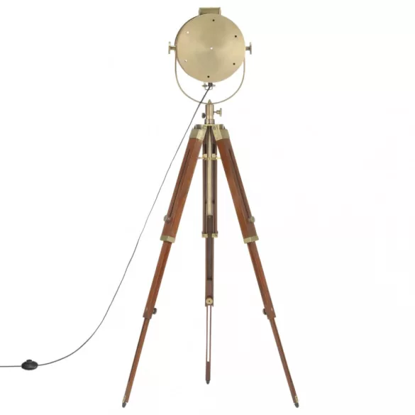 háromlábú tömör mangófa állólámpa 165 cm