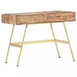 fiókos tömör akácfából íróasztal 100 x 55 x 75 cm