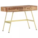 fiókos tömör akácfából íróasztal 100 x 55 x 75 cm