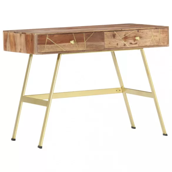 fiókos tömör akácfából íróasztal 100 x 55 x 75 cm