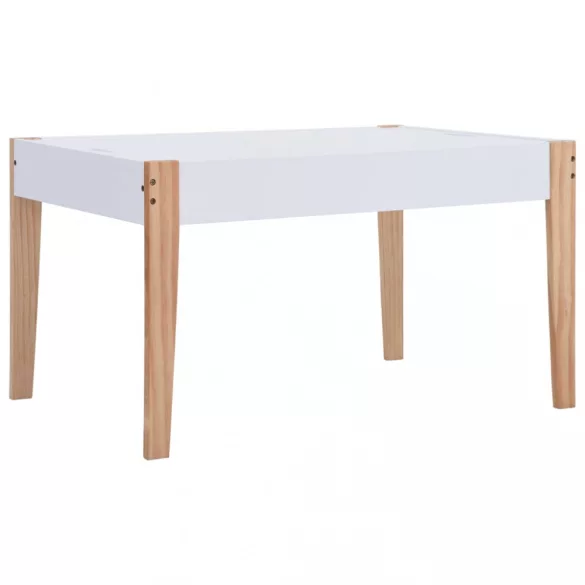 3-részes fekete és fehér táblás gyerekasztal- és székkészlet