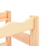 fenyőfa bortartó állvány 12 palackhoz