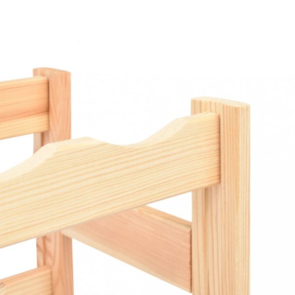 fenyőfa bortartó állvány 12 palackhoz