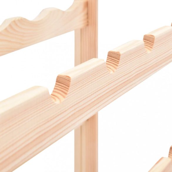 fenyőfa bortartó állvány 16 palackhoz