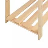 5-szintes tömör fenyőfa tárolóállvány 500 kg 170x38x170 cm