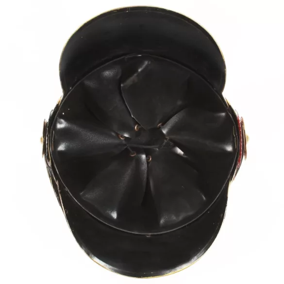 ezüstszínű antik német porosz harcos acélsisak LARP másolat