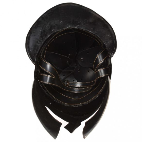 sárgaréz színű antik görög harcos acélsisak LARP másolat