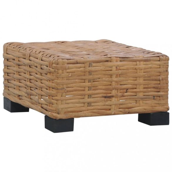 természetes rattan dohányzóasztal 47 x 47 x 28 cm