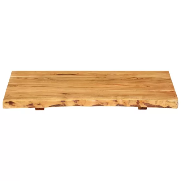 tömör akácfa fürdőszoba piperepolc 58x52x2,5 cm