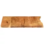 tömör akácfa fürdőszoba piperepolc 58x52x2,5 cm