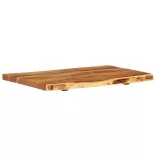 tömör akácfa fürdőszoba piperepolc 80x52x3,8 cm