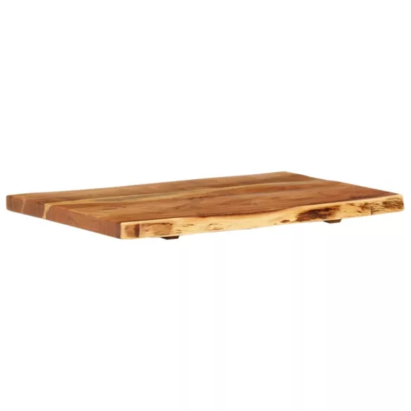 tömör akácfa fürdőszoba piperepolc 80x52x3,8 cm